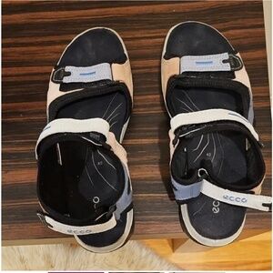 Ecco 'Yucatan' Sandal in Atmosphere/Ice Black